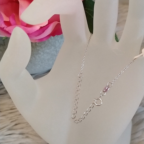 2/$30💕 BNWT Charmed Aroma Adjustable Sterling Silver Necklace - Picture 4 of 5